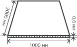 Лист нержавеющий  0,6х1000х2000 мм.  AISI 201 (12Х15Г9НД) холоднокатаный,  матовый